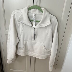 Lululemon Athletica Cream Zip-Up Jacket